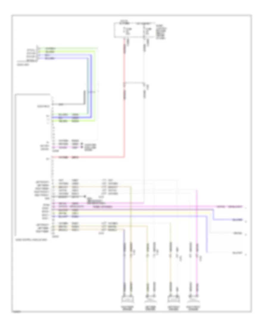 Premium Radio Wiring Diagram, Hybrid without Audio Amplifier (1 of 2) for Mercury Mariner Hybrid 2011