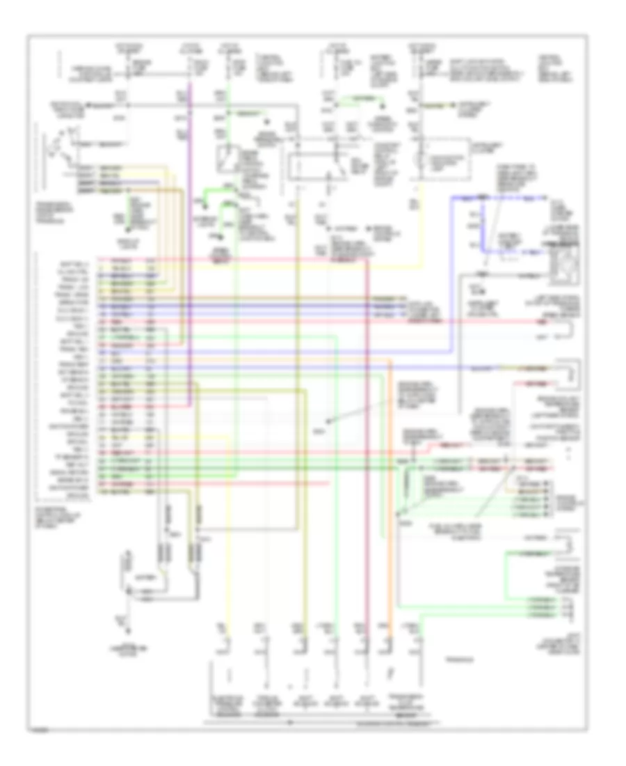 A T Wiring Diagram for Mercury Tracer GS 1999