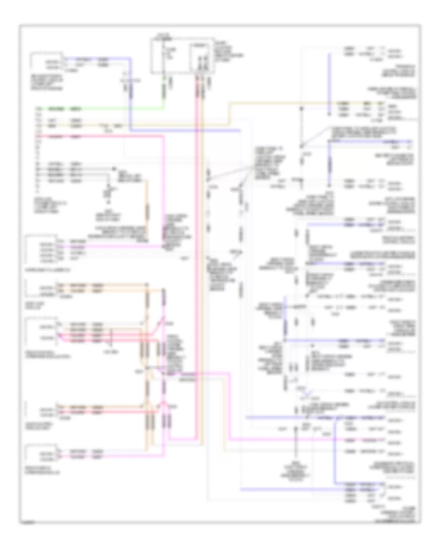 Computer Data Lines Wiring Diagram Hybrid without GPS for Mercury Mariner Premier 2011