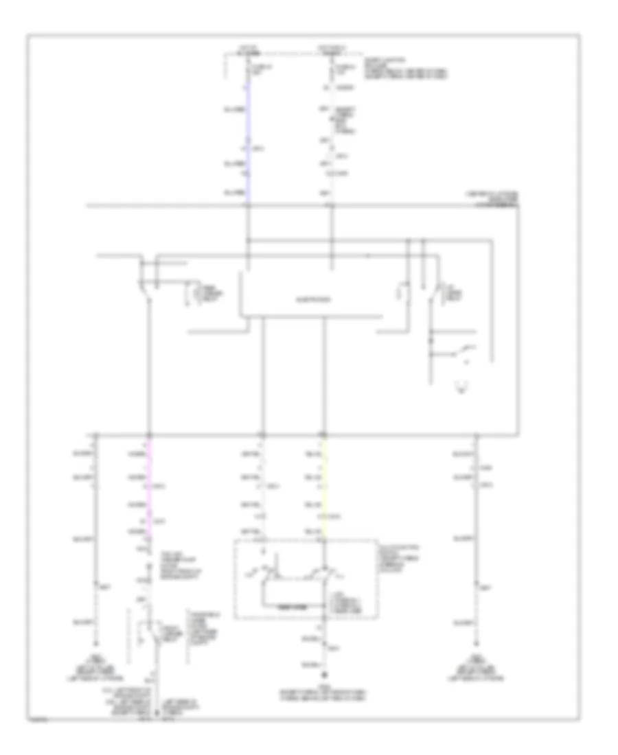 Rear WiperWasher Wiring Diagram for Mercury Mariner Premier 2011