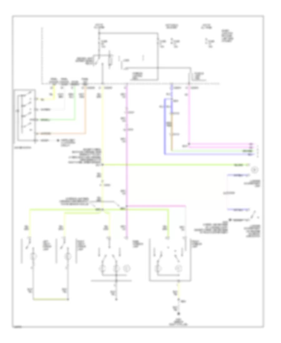 Courtesy Lamps Wiring Diagram 1 of 2 for Mercury Milan 2011