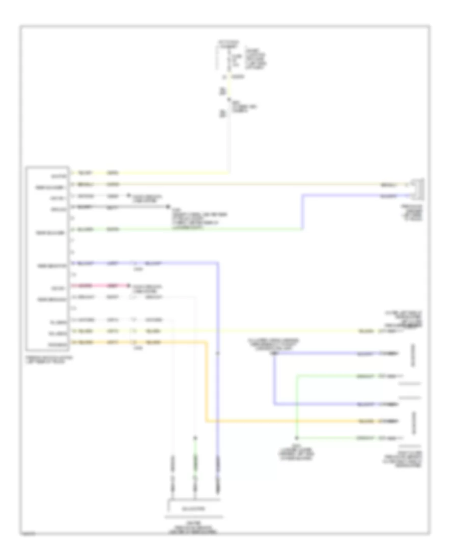 Parking Assistant Wiring Diagram for Mercury Milan 2011
