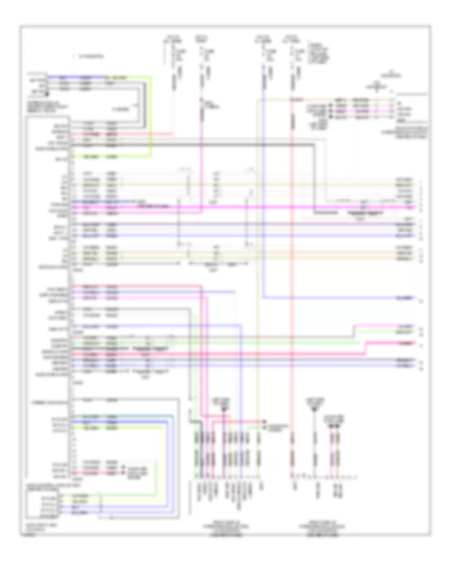 SONY Radio Wiring Diagram (1 of 2) for Mercury Milan 2011
