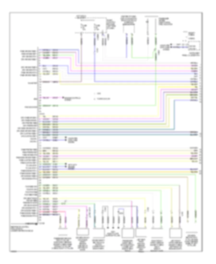 Supplemental Restraints Wiring Diagram 1 of 2 for Mercury Milan 2011