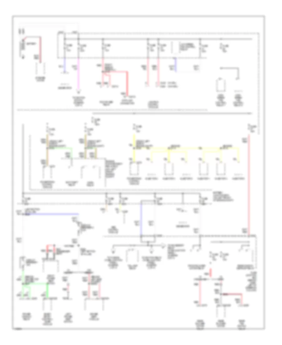 Power Distribution Wiring Diagram 1 of 4 for Mercury Villager 1999
