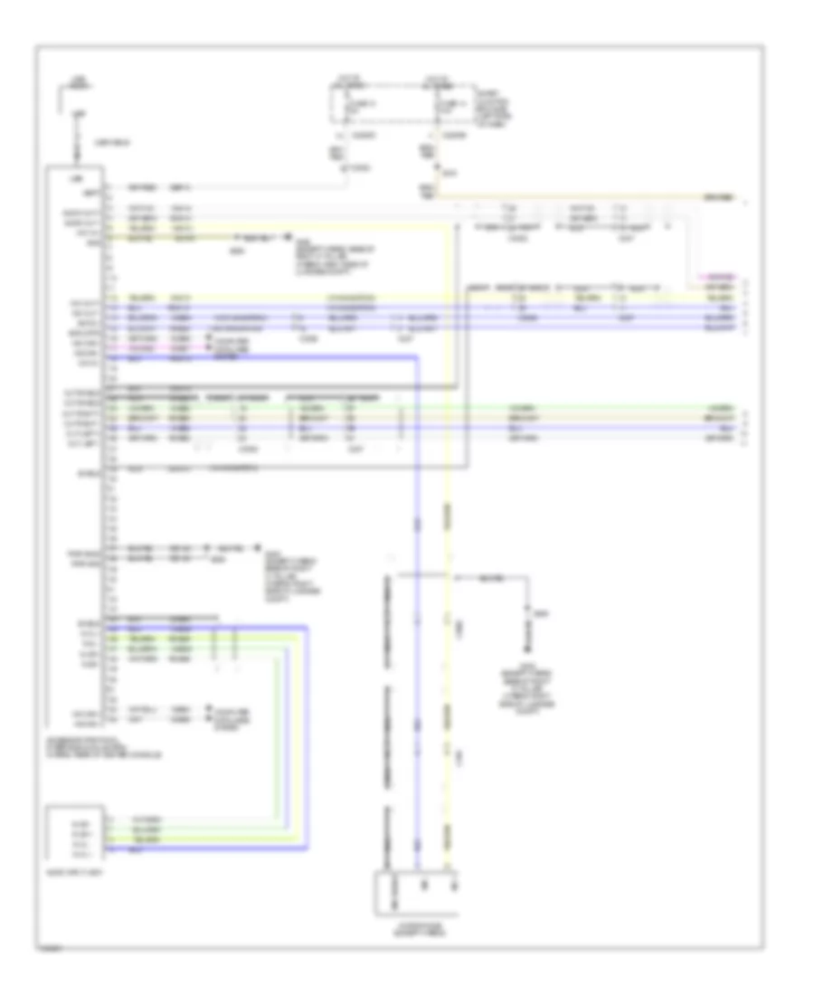 SYNC Radio Wiring Diagram (1 of 2) for Mercury Milan Hybrid 2011