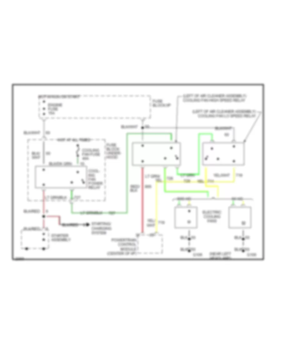 1 9L Cooling Fan Wiring Diagram for Mercury Tracer 1991