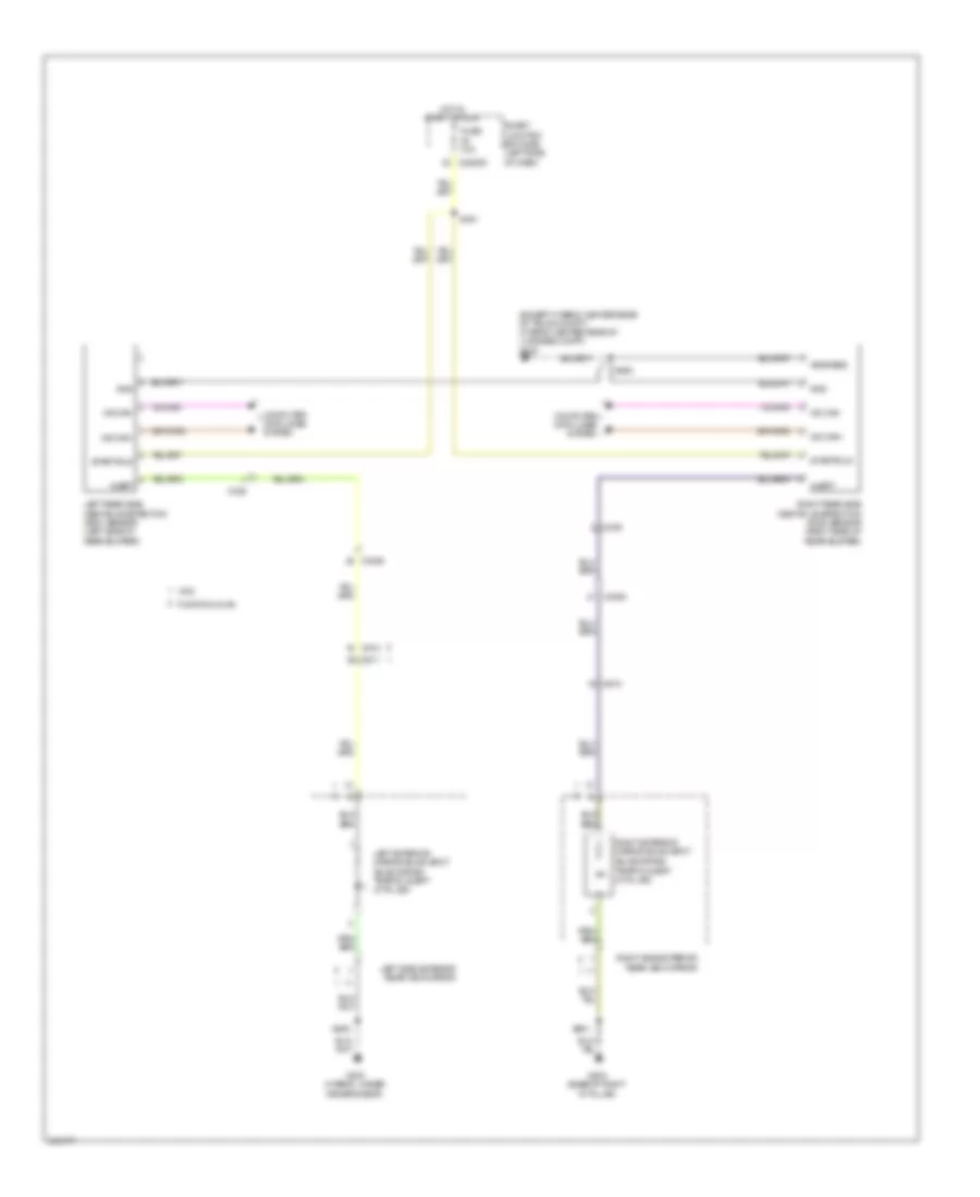 Blind Spot Information System Wiring Diagram for Mercury Milan Premier 2011