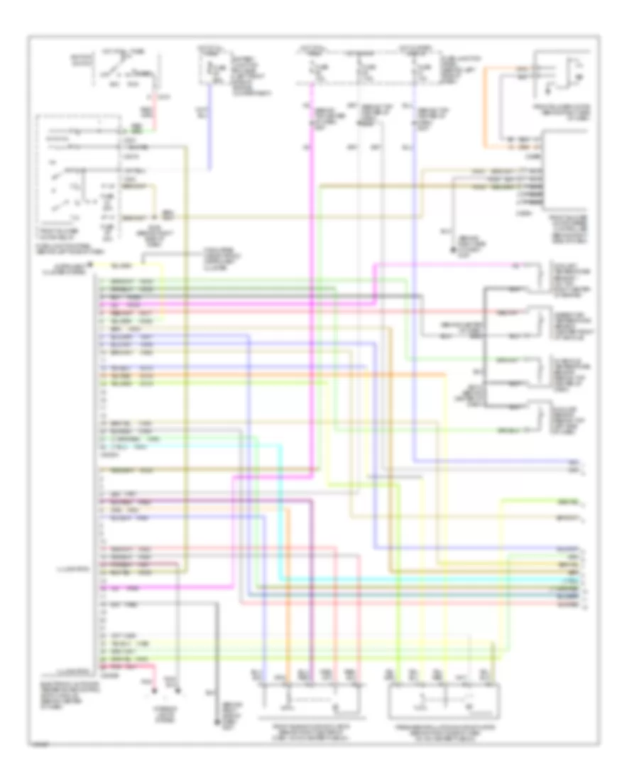 Электросхема кондиционера (1 из 2) для Mercury Villager Sport 1999