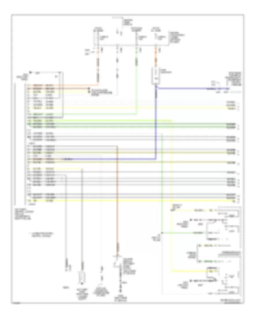 Forced Entry Wiring Diagram 1 of 2 for Mercury Cougar 2000