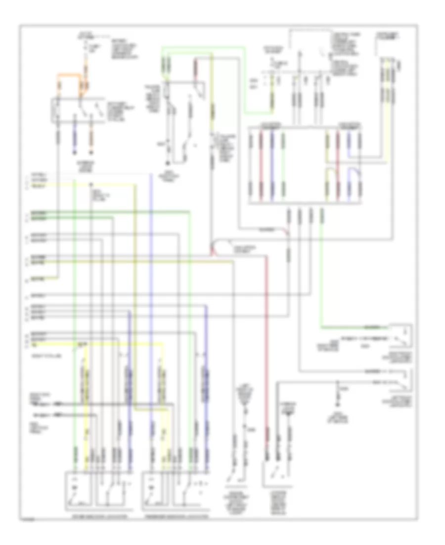 Forced Entry Wiring Diagram 2 of 2 for Mercury Cougar 2000