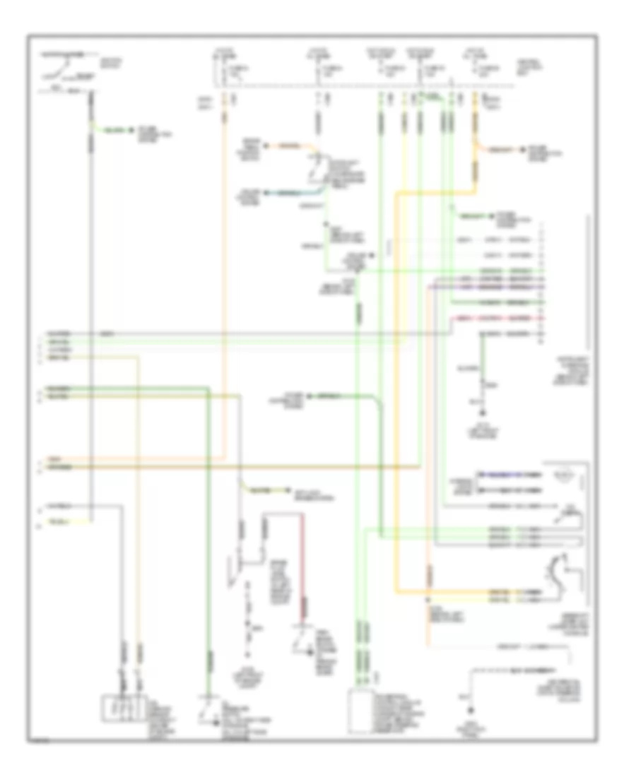 Instrument Cluster Wiring Diagram (2 of 2) for Mercury Cougar 2000