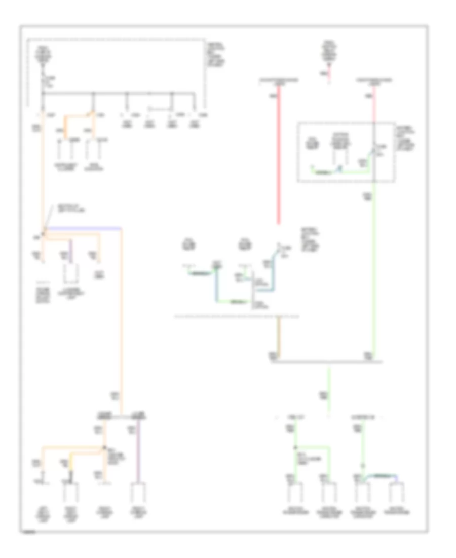 Power Distribution Wiring Diagram (3 of 4) for Mercury Cougar 2000