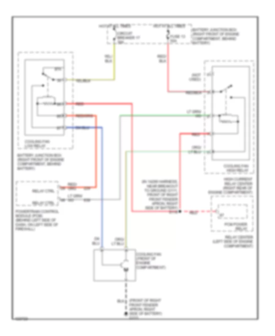 Cooling Fan Wiring Diagram for Mercury Grand Marquis GS 2000