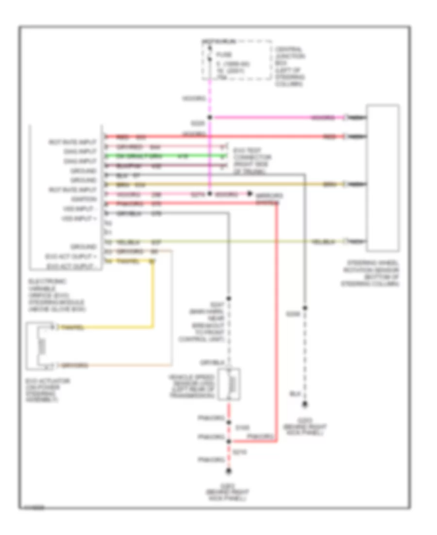 Electronic Power Steering Wiring Diagram without Air Suspension for Mercury Grand Marquis GS 2000