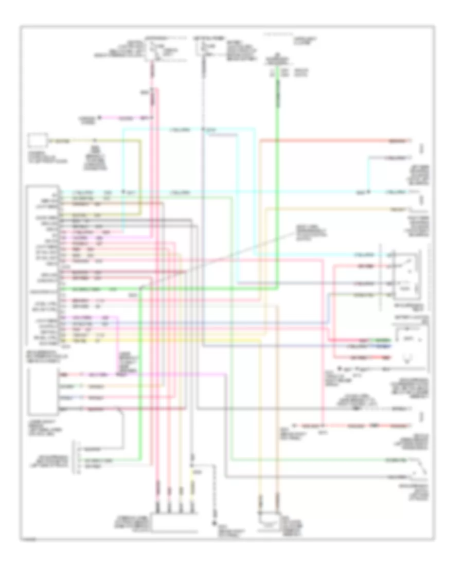 Electronic Suspension Wiring Diagram for Mercury Grand Marquis GS 2000