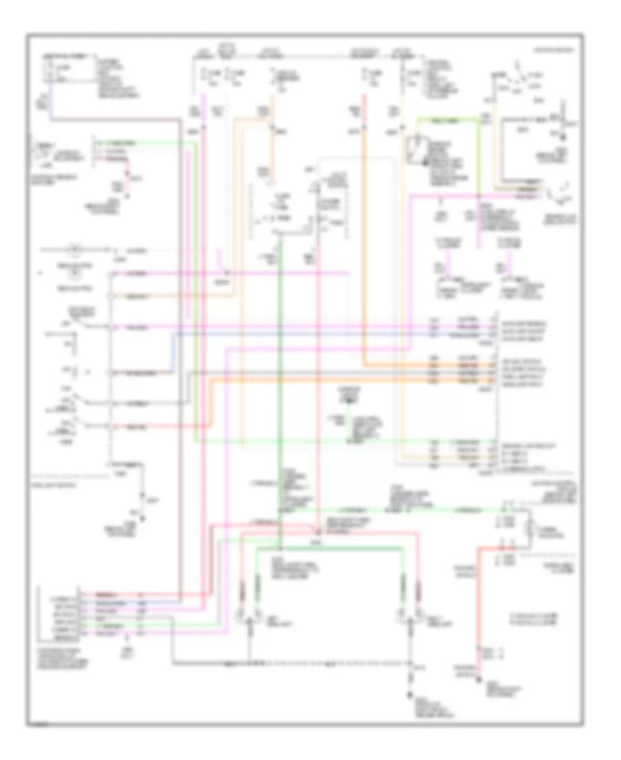 Headlamps Wiring Diagram with DRL for Mercury Grand Marquis GS 2000