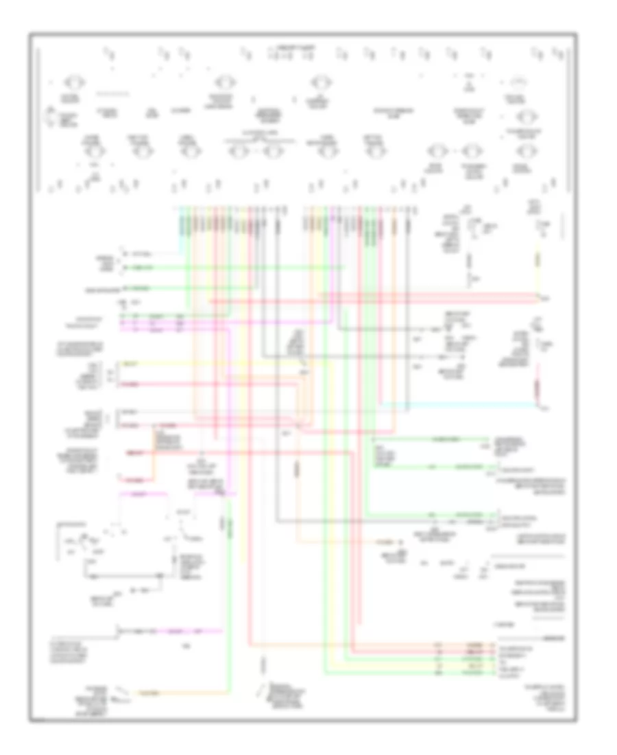 Analog Cluster Wiring Diagram for Mercury Grand Marquis GS 2000