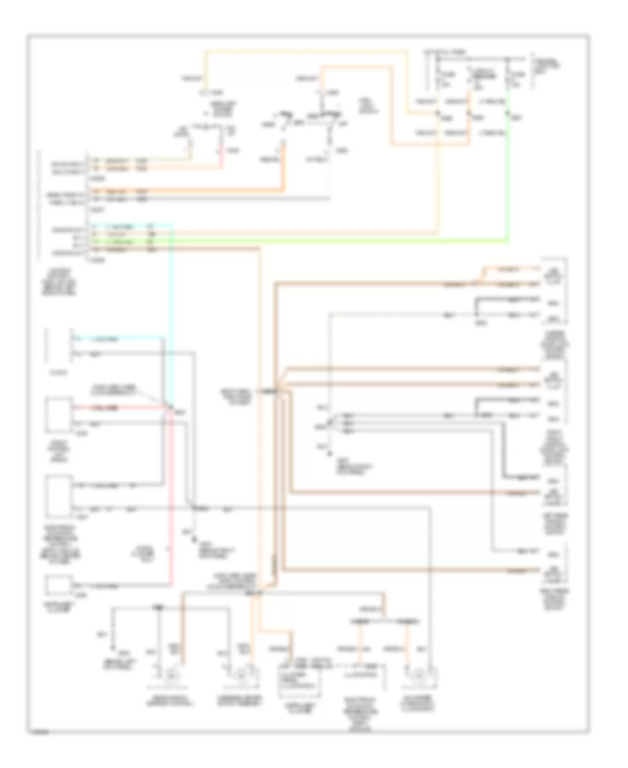 Instrument Illumination Wiring Diagram for Mercury Grand Marquis GS 2000