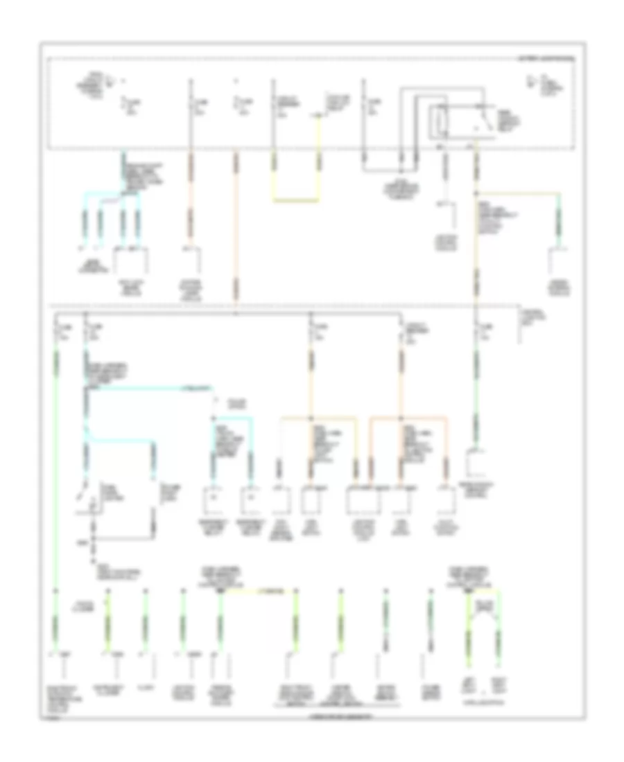 Power Distribution Wiring Diagram 2 of 4 for Mercury Grand Marquis GS 2000