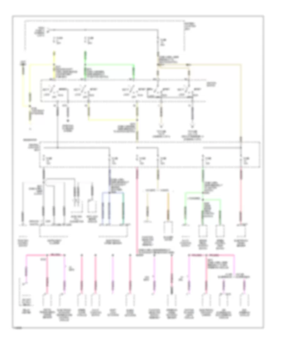 Power Distribution Wiring Diagram 3 of 4 for Mercury Grand Marquis GS 2000