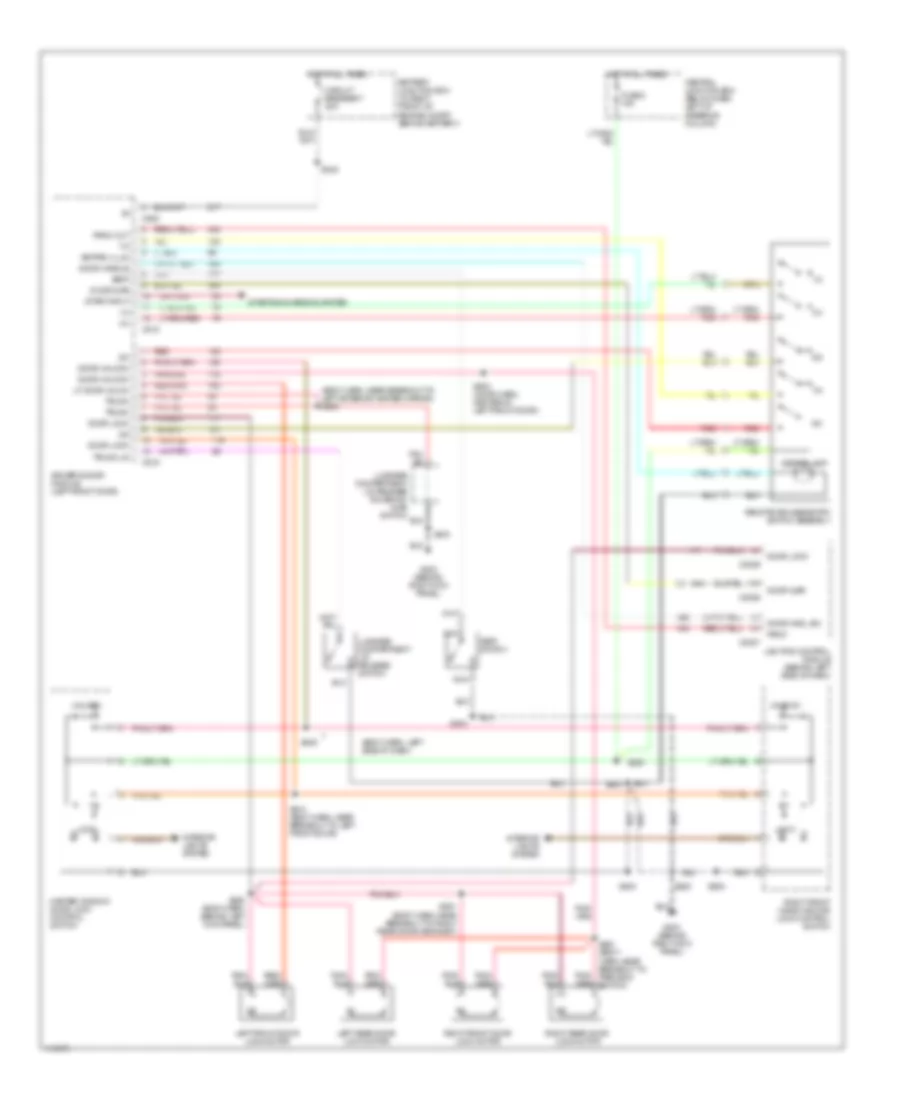 Keyless Entry Wiring Diagram for Mercury Grand Marquis GS 2000