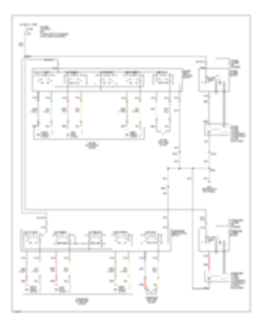 6 Way Recliner  Lumbar Power Seat Wiring Diagram for Mercury Grand Marquis GS 2000