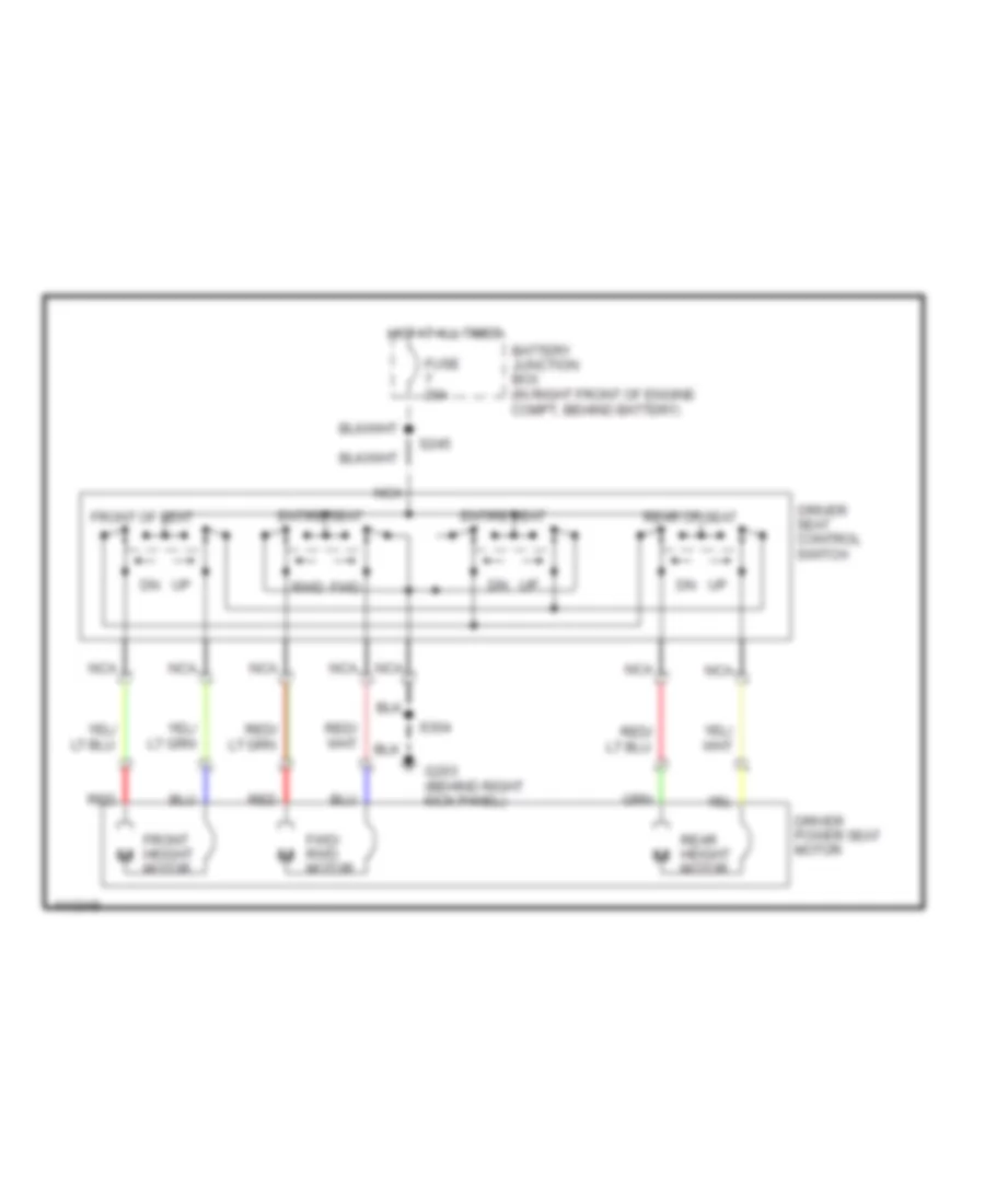 Driver Power Seat Wiring Diagram for Mercury Grand Marquis GS 2000