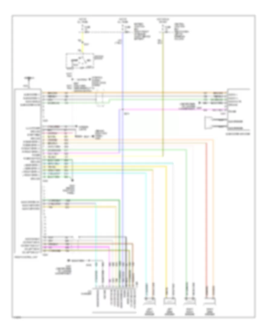 Radio Wiring Diagrams with Amplifier for Mercury Grand Marquis GS 2000