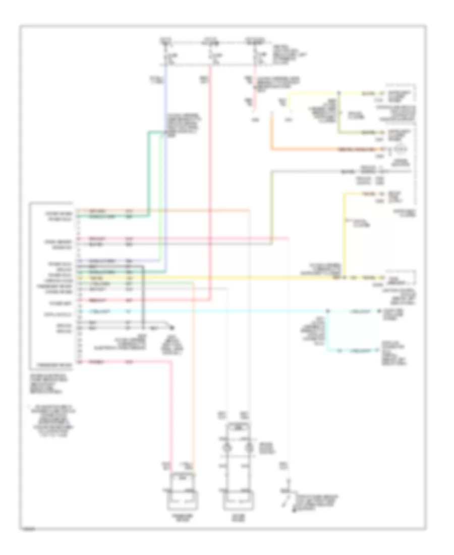 Supplemental Restraint Wiring Diagram for Mercury Grand Marquis GS 2000