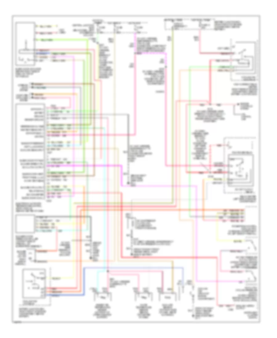 Электросхема кондиционера для Mercury Grand Marquis LS 2000