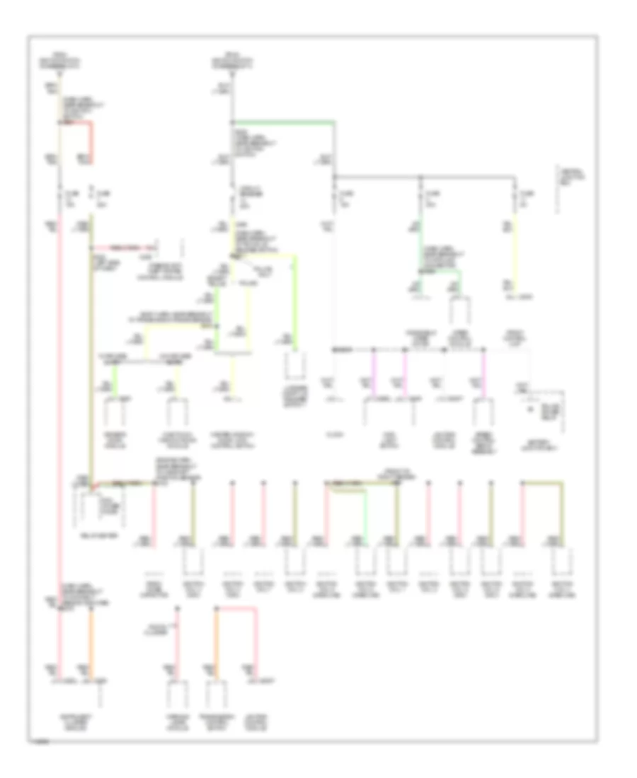 Power Distribution Wiring Diagram (4 of 4) for Mercury Grand Marquis LS 2000
