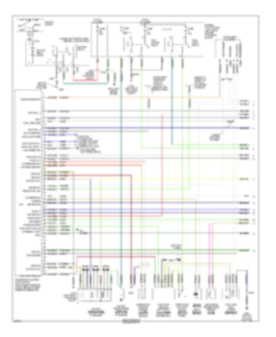 2.5L, Engine Performance Wiring Diagrams (1 of 3) for Mercury Mystique GS 2000