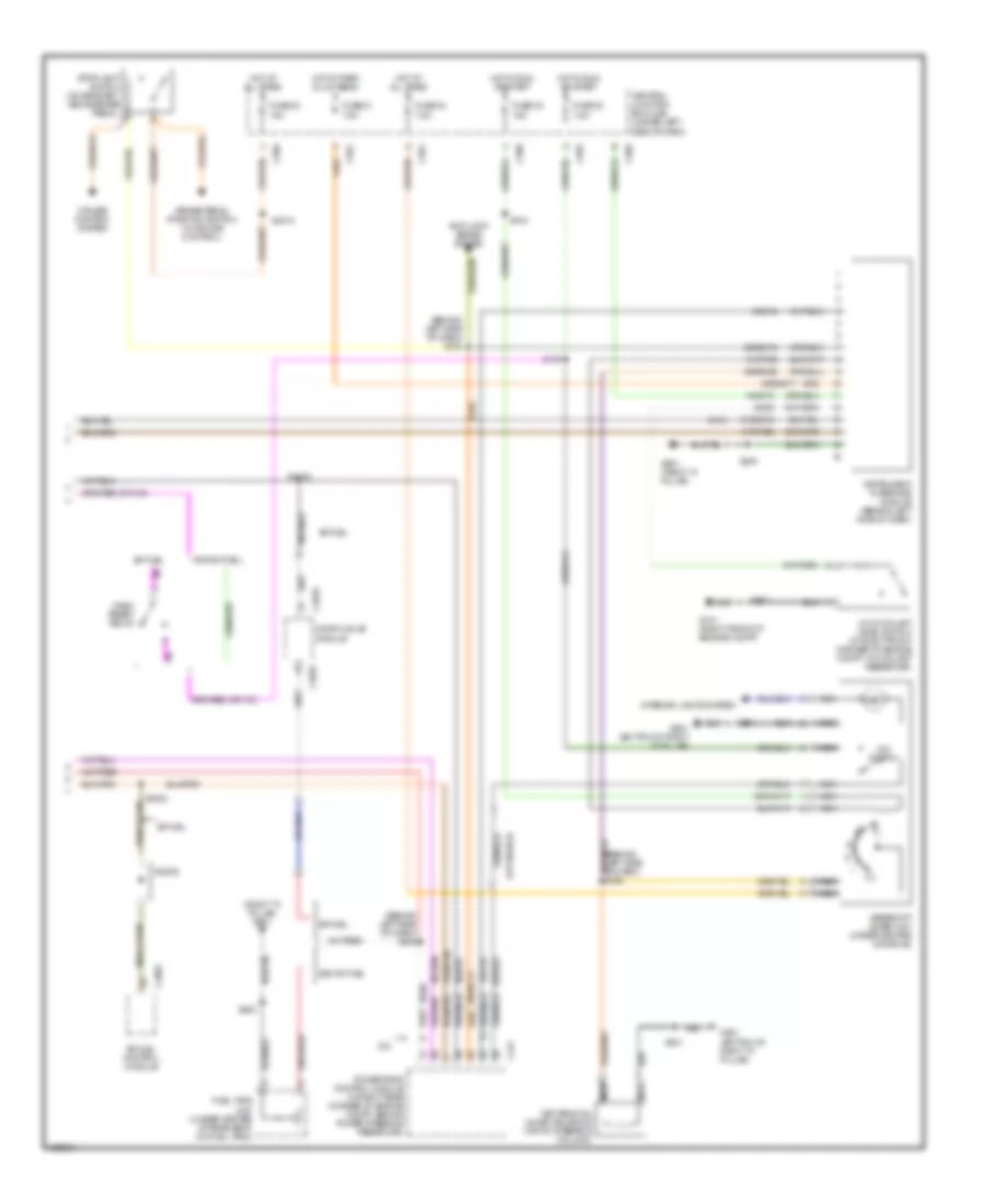 Instrument Cluster Wiring Diagram A T 2 of 2 for Mercury Mystique GS 2000