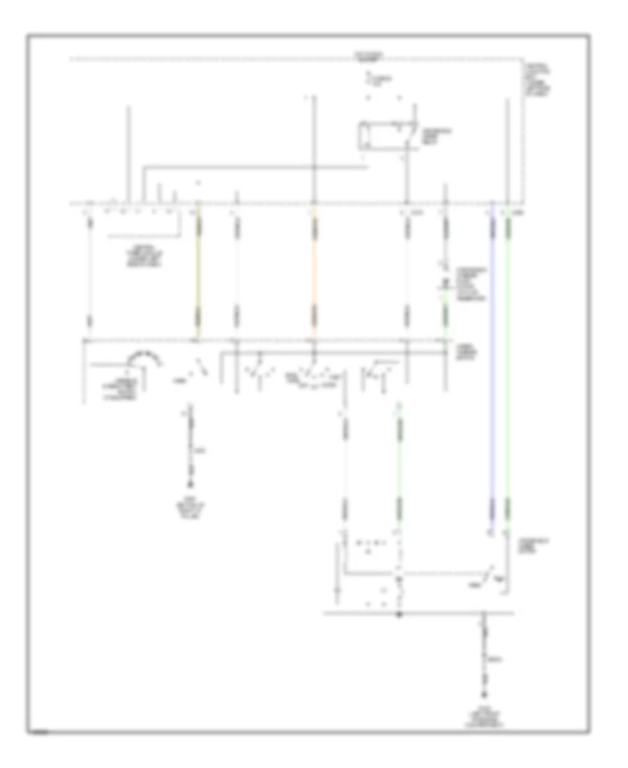 Электросхема стеклоочистителя, дворников и омывателя для Mercury Mystique GS 2000