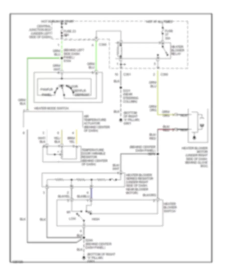 схема нагревателя для Mercury Mystique LS 2000