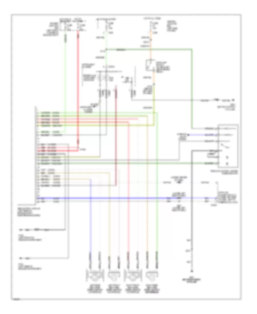 Anti lock Brake Wiring Diagrams with Traction Control for Mercury Mystique LS 2000