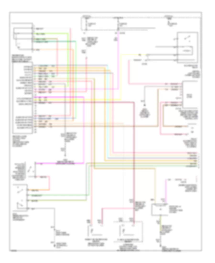 Электросхема кондиционера (1 из 2) для Mercury Sable LS 2000