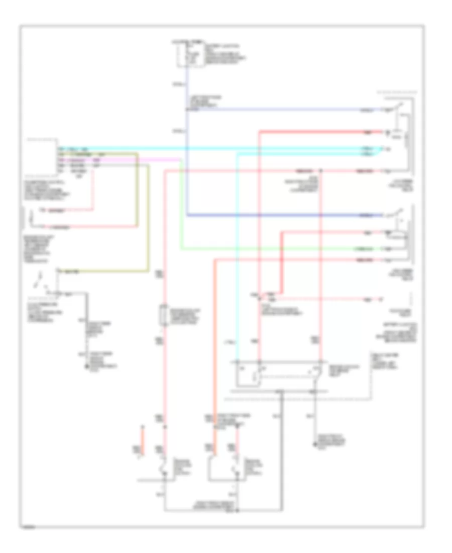 Cooling Fan Wiring Diagram for Mercury Sable LS 2000