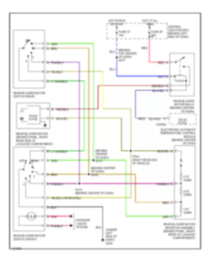Automatic A C Wiring Diagram Rear A C for Mercury Villager 2000