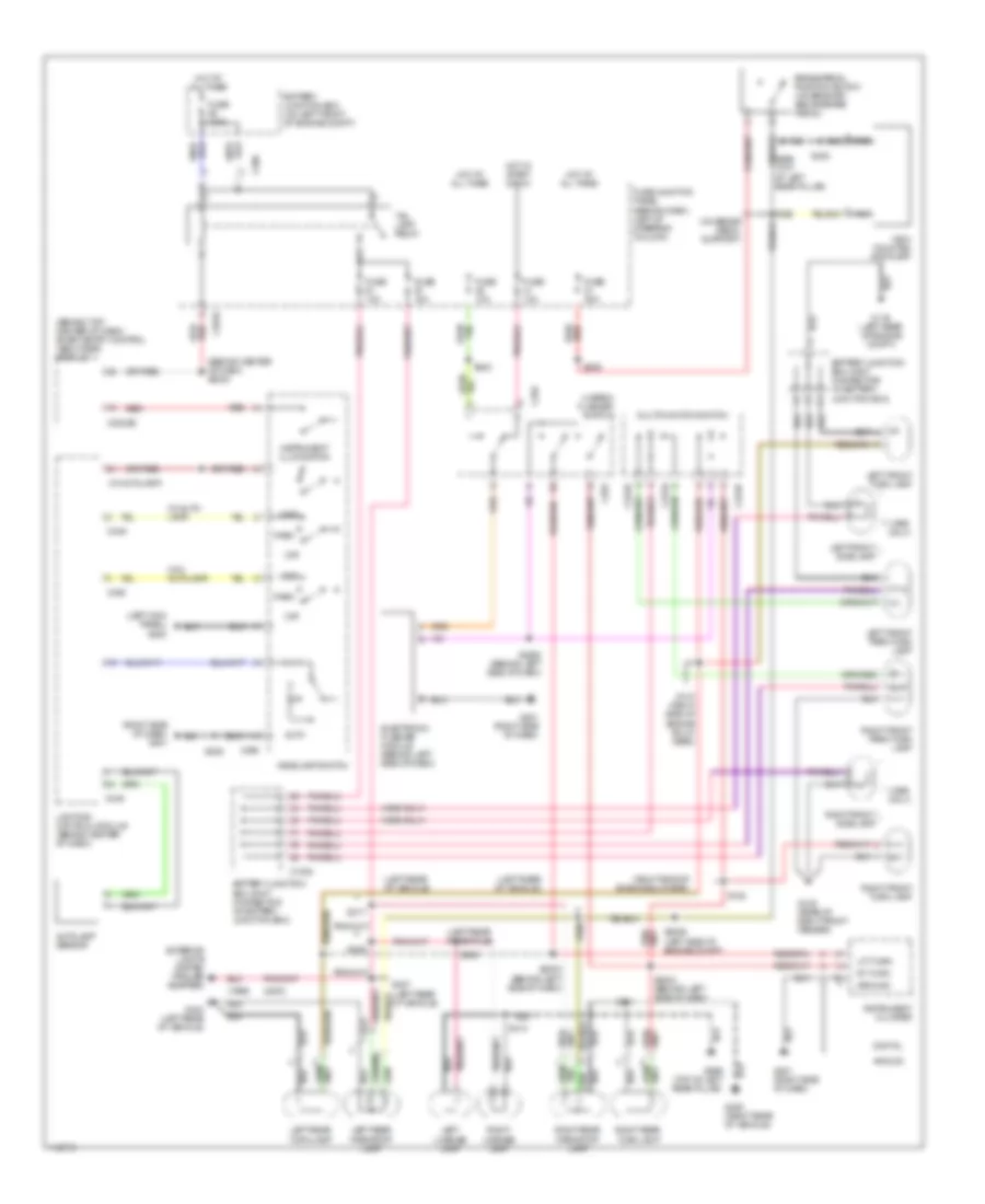 Exterior Lamps Wiring Diagram for Mercury Villager 2000