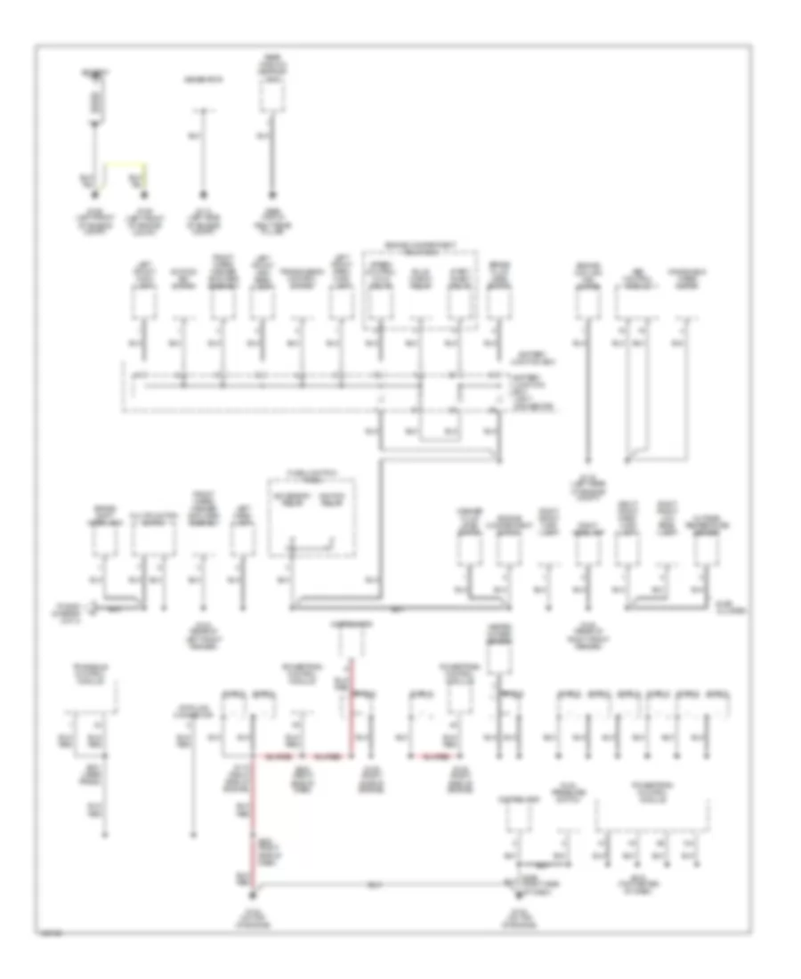 Ground Distribution Wiring Diagram 1 of 3 for Mercury Villager 2000