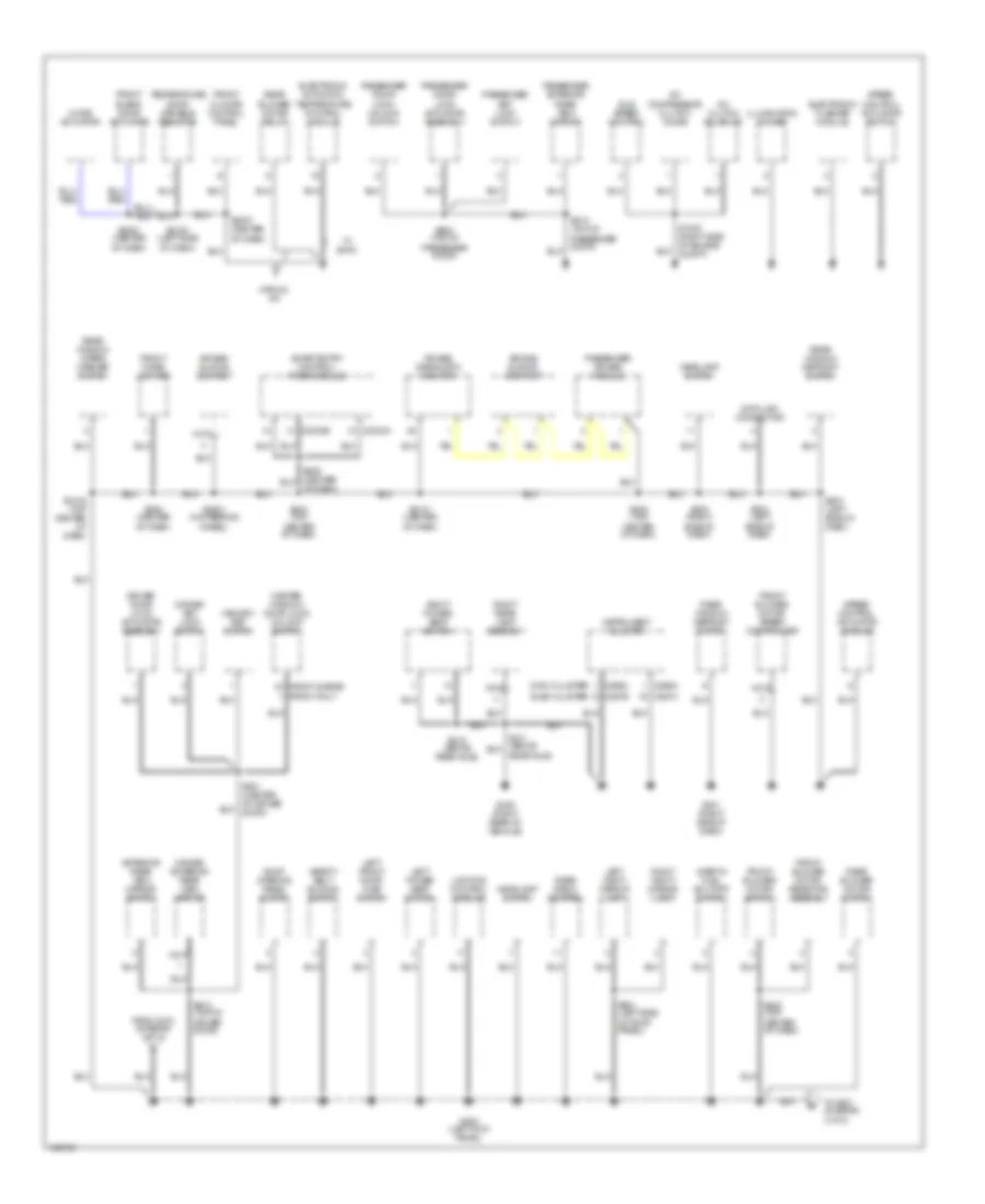 Ground Distribution Wiring Diagram 2 of 3 for Mercury Villager 2000