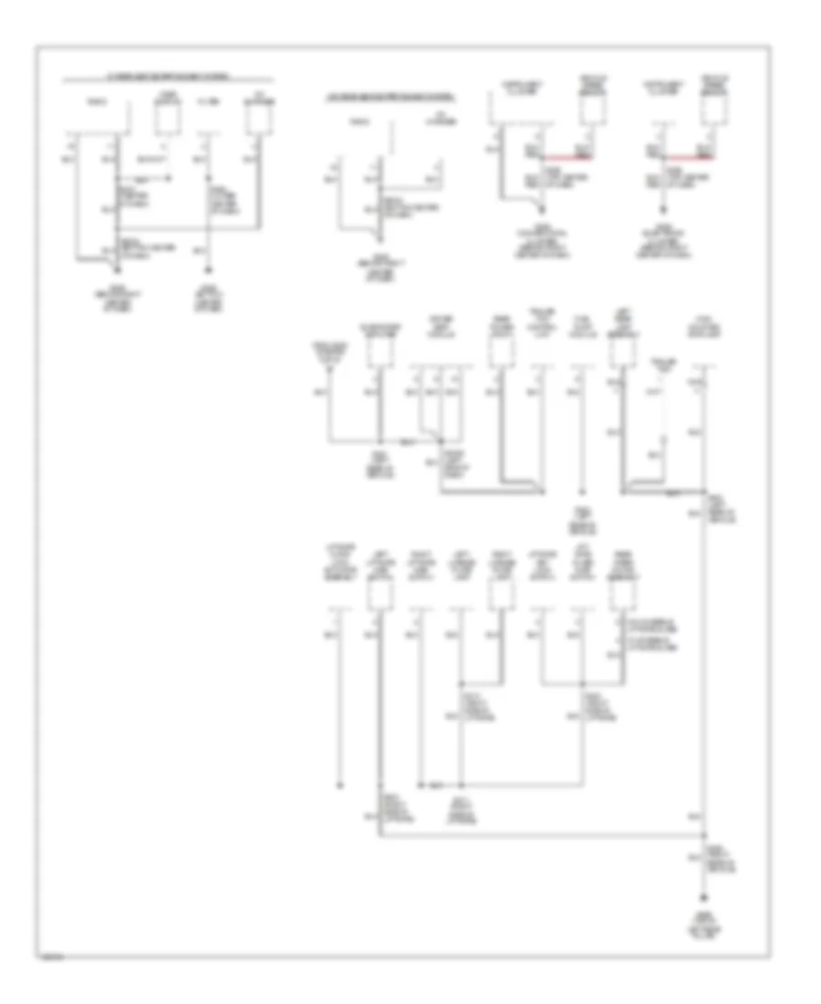 Ground Distribution Wiring Diagram 3 of 3 for Mercury Villager 2000