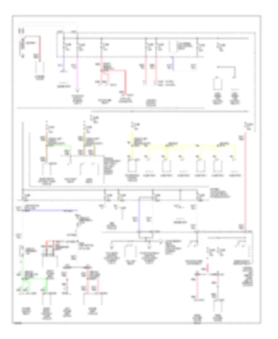 Power Distribution Wiring Diagram 1 of 4 for Mercury Villager 2000
