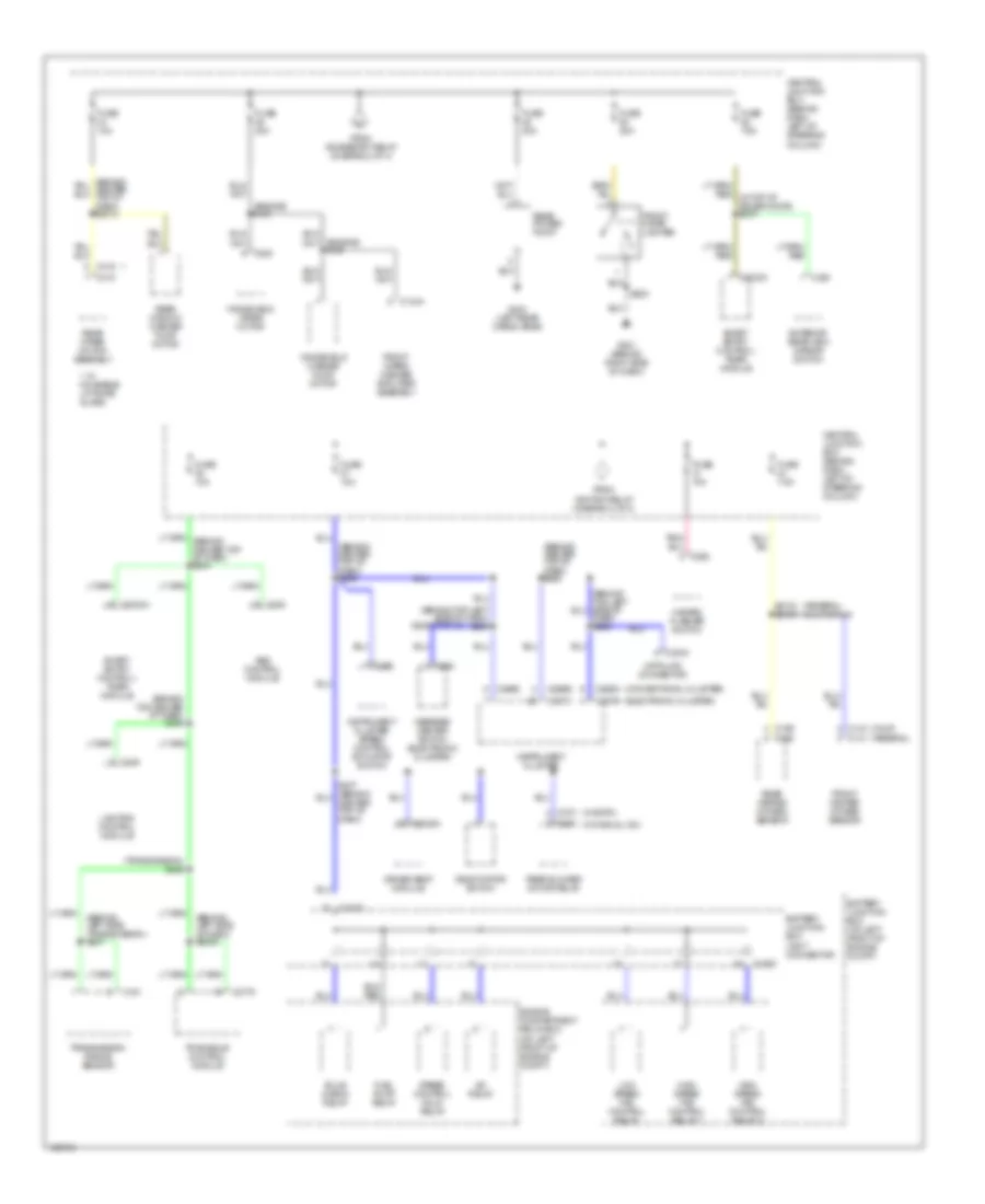 Power Distribution Wiring Diagram 3 of 4 for Mercury Villager 2000