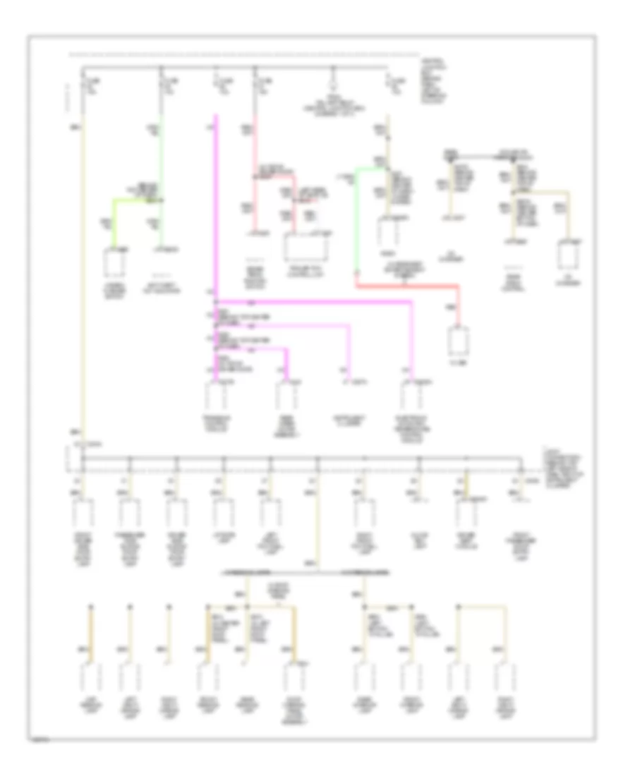 Power Distribution Wiring Diagram 4 of 4 for Mercury Villager 2000