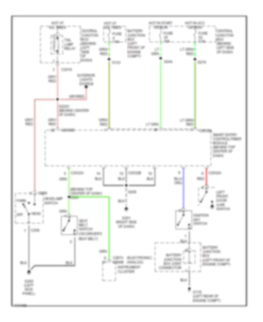 Warning System Wiring Diagrams for Mercury Villager 2000