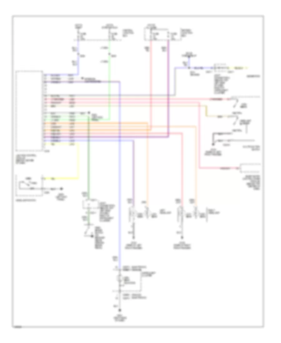 Headlight Wiring Diagram, with DRL for Mercury Villager Estate 2000