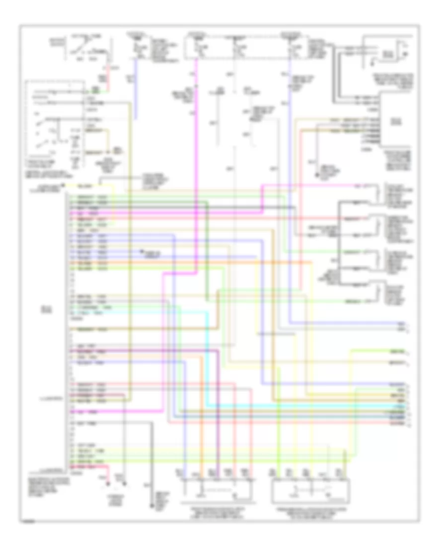 Электросхема кондиционера (1 из 2) для Mercury Villager Sport 2000